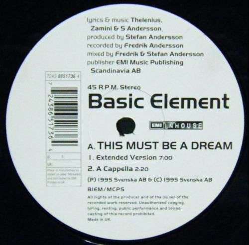 Cover Basic Element - This Must Be A Dream (12) Schallplatten Ankauf