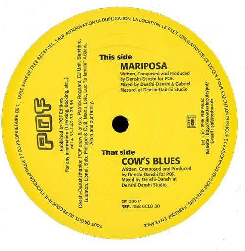 Cover Denshi-Danshi - Cow's Blues / Mariposa (12) Schallplatten Ankauf