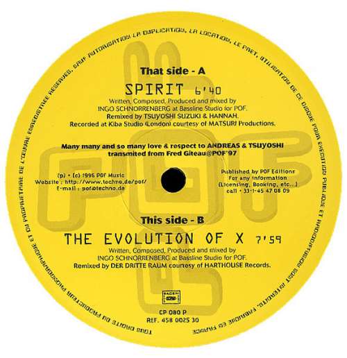 Cover Man Of The Last 3rd - Spirit / The Evolution Of X (Remixes) (12) Schallplatten Ankauf