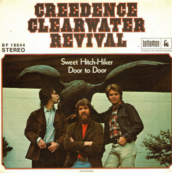 Cover Creedence Clearwater Revival - Sweet Hitch-Hiker / Door To Door (7, Single) Schallplatten Ankauf