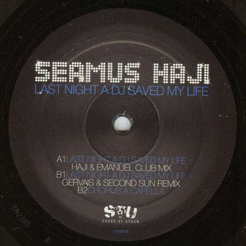 Cover Seamus Haji - Last Night A DJ Saved My Life (12) Schallplatten Ankauf