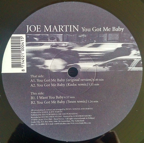 Bild Joe Martin - You Got Me Baby (12, Maxi) Schallplatten Ankauf