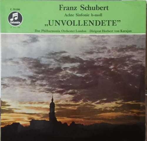 Cover Das Philharmonia Orchester London*, Herbert Von Karajan - Achte Sinfonie H-Moll ,,Unvollendete'' (10, Album) Schallplatten Ankauf