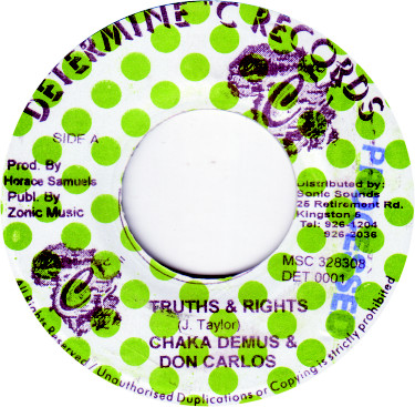Cover Chaka Demus, Don Carlos (2) - Truths & Rights (7) Schallplatten Ankauf
