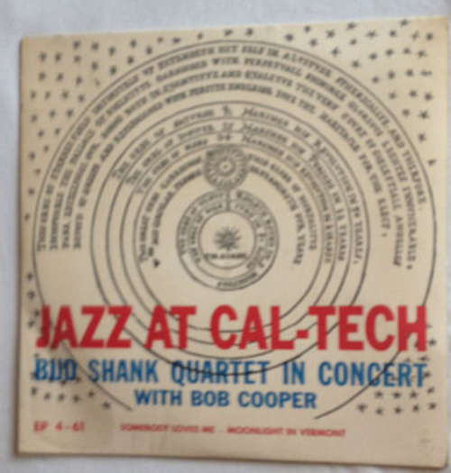 Cover Bud Shank Quartet Whit Bob Cooper - Somebody Loves Me (7, Single) Schallplatten Ankauf