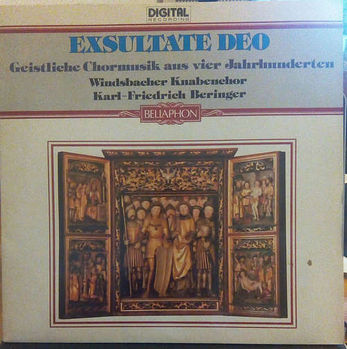 Cover Windsbacher Knabenchor, Karl-Friedrich Beringer - EXSULTATE DEO Geistliche Chormusik Aus Vier Jahrhunderten (LP) Schallplatten Ankauf