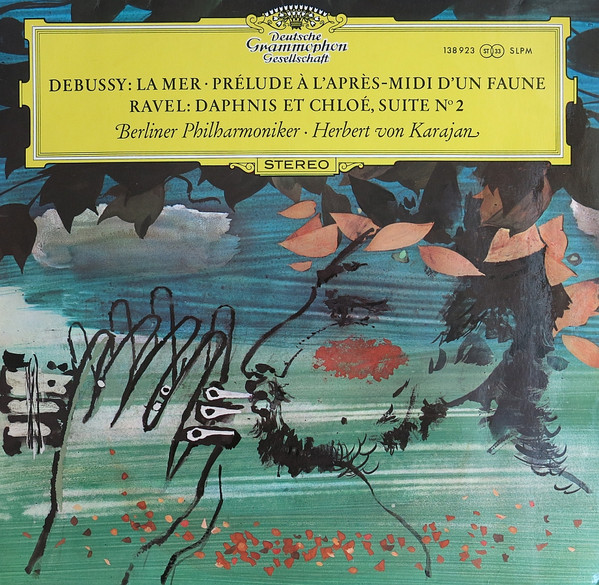 Cover Debussy* / Ravel* - Berliner Philharmoniker · Herbert von Karajan - La Mer · Prélude À L'Après-Midi D'Un Faune / Daphnis Et Chloé, Suite N° 2 (LP, RE) Schallplatten Ankauf