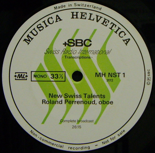 Bild Various, Roland Perrenoud - New Swiss Talents (LP, Mono, Promo, Transcription) Schallplatten Ankauf