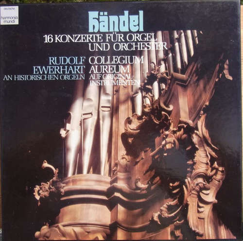 Cover Händel* - Rudolf Ewerhart, Collegium Aureum - 16 Konzerte Für Orgel Und Orchester (4xLP + Box) Schallplatten Ankauf