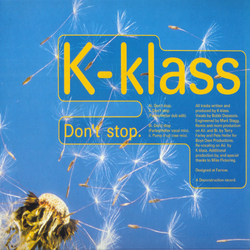 Cover K-Klass - Don't Stop (12) Schallplatten Ankauf