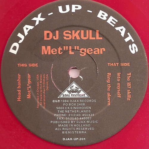 Cover DJ Skull - MetLgear (12, Red) Schallplatten Ankauf