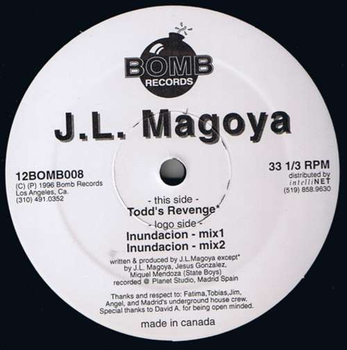 Cover J.L. Magoya - Todd's Revenge / Inundacion (12) Schallplatten Ankauf