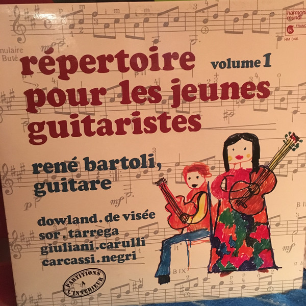 Cover René Bartoli - Répertoire pour les jeunes guitaristes : Volume 1 (LP, Album) Schallplatten Ankauf