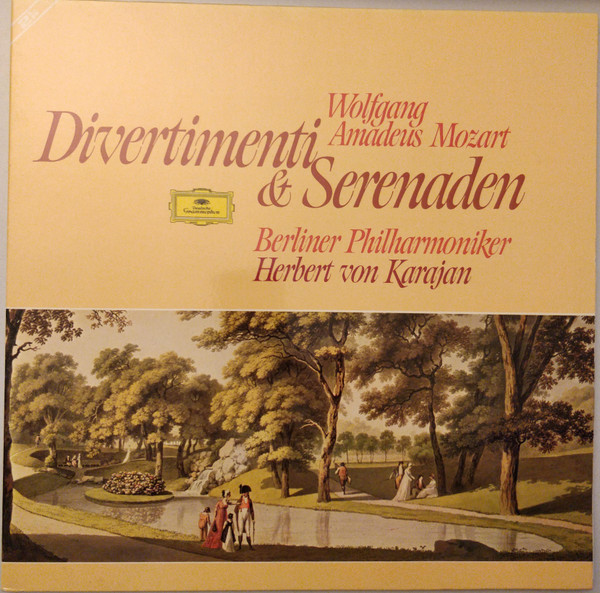 Cover Wolfgang Amadeus Mozart - Herbert Von Karajan And Berliner Philharmoniker - Divertimenti & Serenaden (2xLP, Comp, S/Edition) Schallplatten Ankauf