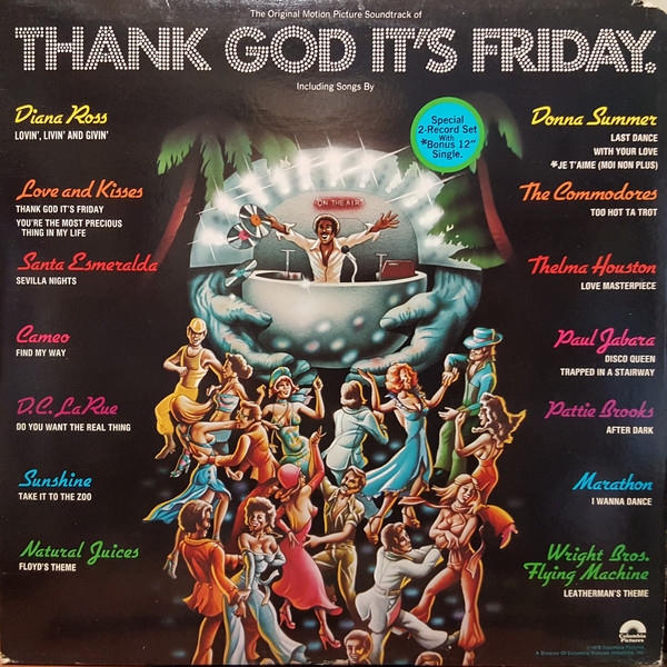 Cover Various - Thank God It's Friday (The Original Motion Picture Soundtrack) (2xLP, Album + 12, S/Sided) Schallplatten Ankauf