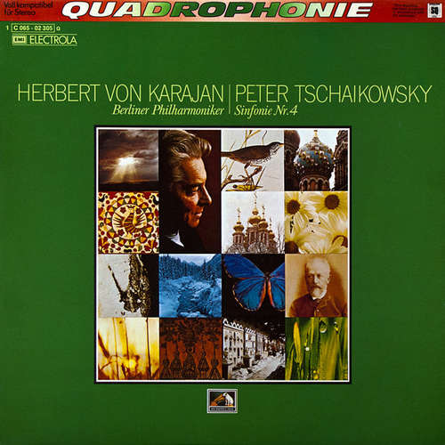 Cover Tchaikovsky*, Karajan*, Berlin Philharmonic* - Symphony No. 4 (LP, Quad) Schallplatten Ankauf