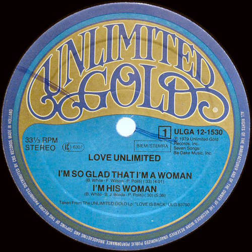 Cover Love Unlimited / The Love Unlimited Orchestra* - I'm So Glad That I'm A Woman / Vieni Qua Bella Mi (12) Schallplatten Ankauf