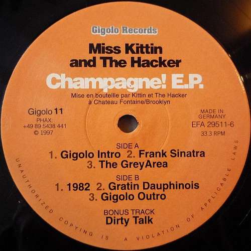 Cover Miss Kittin And The Hacker* - Champagne! E.P. (12, EP) Schallplatten Ankauf