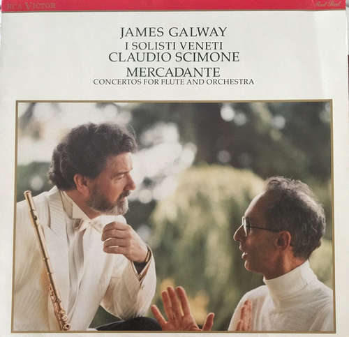Cover James Galway, I Solisti Veneti, Claudio Scimone - Mercadante* - Concertos For Flute And Orchestra (LP) Schallplatten Ankauf