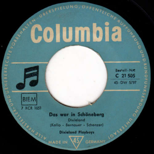 Cover Dixieland Playboys - Das War In Schöneberg (7, Single) Schallplatten Ankauf