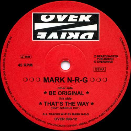 Cover Mark N-R-G - Be Original (12) Schallplatten Ankauf