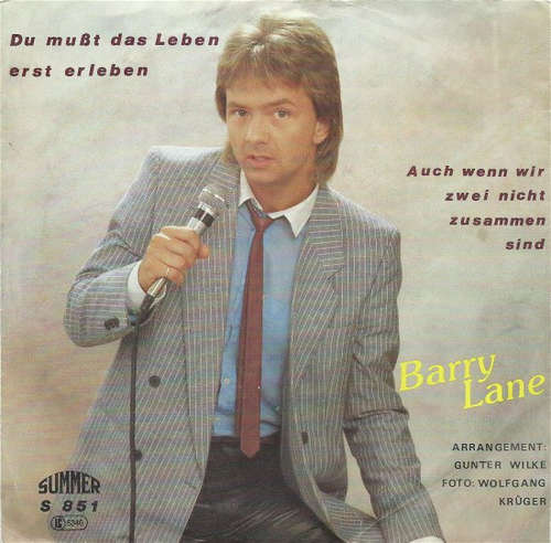 Cover Barry Lane - Du Mußt Das Leben Erst Erleben (7, Single) Schallplatten Ankauf