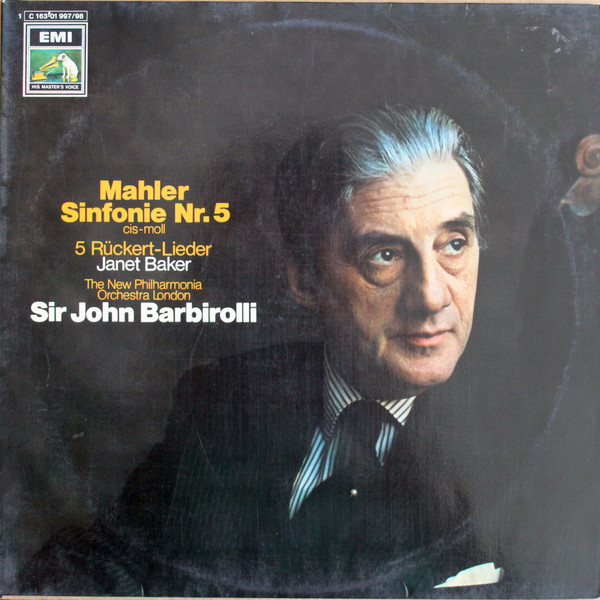 Cover Mahler* - Janet Baker, The New Philharmonia Orchestra London*, Sir John Barbirolli - Sinfonie Nr.5 Cis-Moll / 5 Rückert-Lieder (2xLP, Album) Schallplatten Ankauf