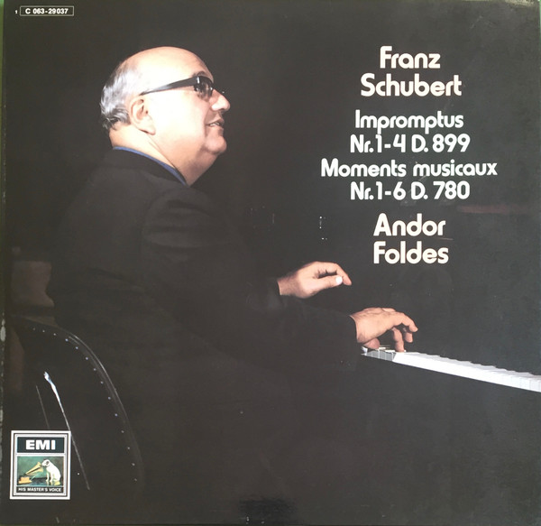 Cover Franz Schubert - Andor Foldes - Impromptus Nr. 1-4 D. 899 / Moments Musicaux Nr. 1-6 D. 780 (LP, Gol) Schallplatten Ankauf
