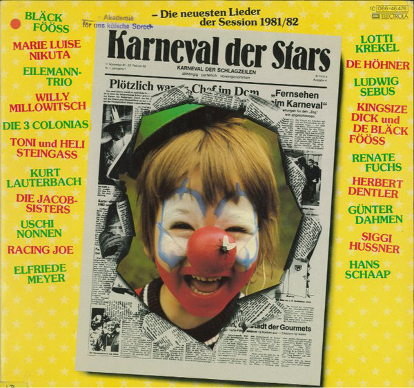 Cover Various - Karneval Der Stars - Die Neuesten Lieder Der Session 1981/82 (LP, Comp) Schallplatten Ankauf