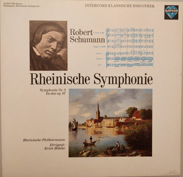 Cover Robert Schumann, Rheinische Philharmonie, Erich Böhlke - Rheinische Symphonie (Symphonie Nr. 3 Es'dur Op. 97) (LP) Schallplatten Ankauf