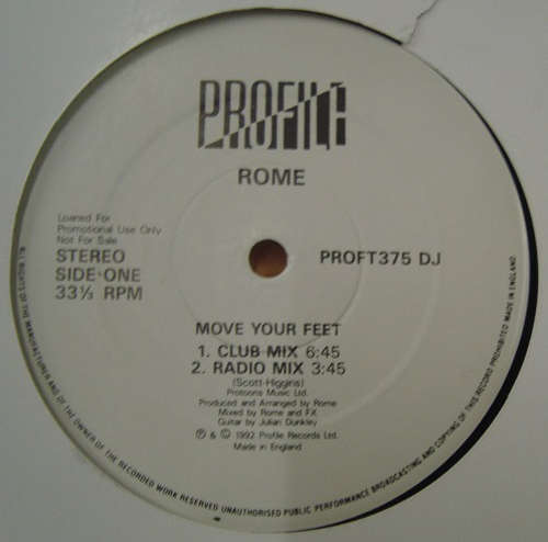 Cover Rome - Move Your Feet (12, Promo) Schallplatten Ankauf