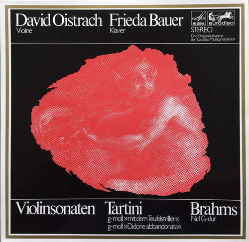 Cover David Oistrach and Frieda Bauer* plays Giuseppe Tartini, Johannes Brahms - Mit Dem Teufelstriller/ Didone Abbandonata / Sonate G-moll Fur Violine Und Klavier Nr. 1 G-dur Op. 78 (LP, Album) Schallplatten Ankauf