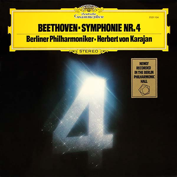 Cover Beethoven* - Berliner Philharmoniker - Herbert von Karajan - Symphonie Nr. 4 (LP) Schallplatten Ankauf
