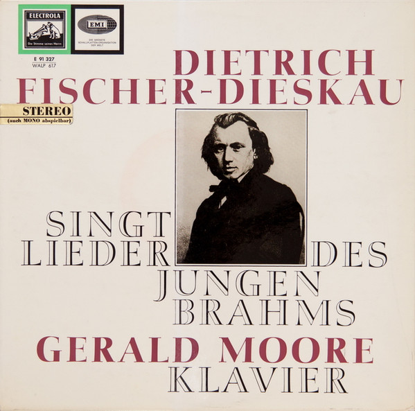 Cover Dietrich Fischer-Dieskau, Gerald Moore, Brahms* - Dietrich Fischer-Dieskau Singt Lieder Des Jungen Brahms (LP) Schallplatten Ankauf