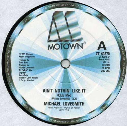 Cover Michael Lovesmith - Ain't Nothin' Like It (12) Schallplatten Ankauf
