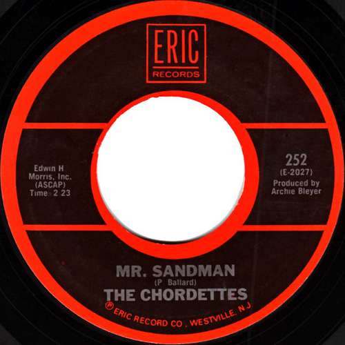 Cover The Chordettes - Mr. Sandman / Lollipop (7, RE, Single) Schallplatten Ankauf