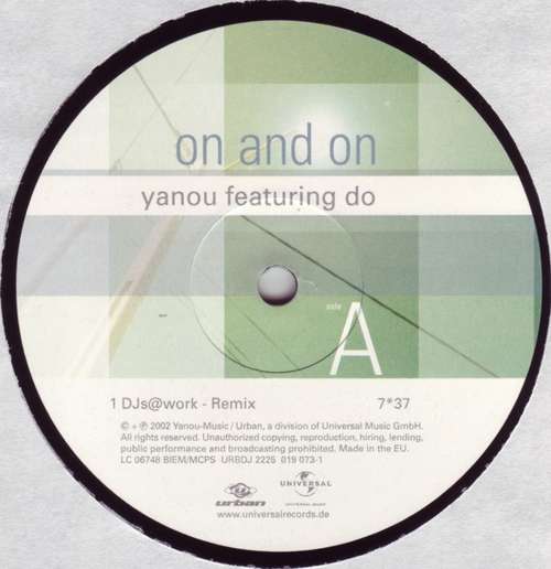 Cover Yanou Featuring Do - On And On (12) Schallplatten Ankauf