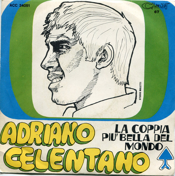 Cover Adriano Celentano - La Coppia Più Bella Del Mondo (7, Red) Schallplatten Ankauf