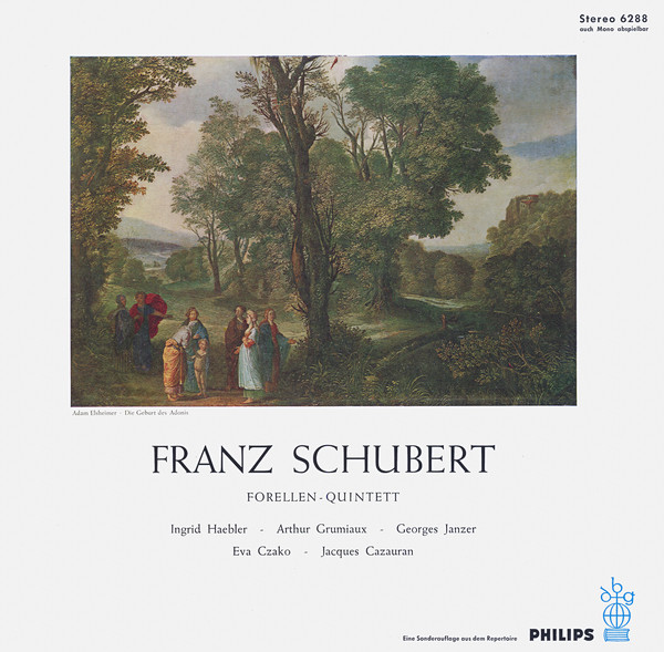 Cover Schubert*, Ingrid Haebler, Grumiaux-Trio*, Jacques Cazauran - Forellen-Quintett (LP, RE) Schallplatten Ankauf