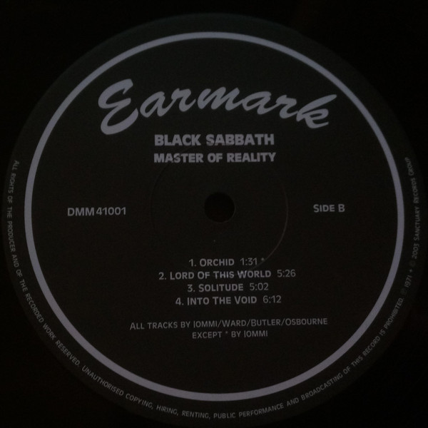 Bild Black Sabbath - Master Of Reality (LP, Album, RE, RM, 180) Schallplatten Ankauf