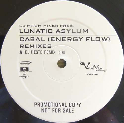 Cover DJ Hitch Hiker pres. Lunatic Asylum - Cabal (Energy Flow) (Remixes) (12, Promo) Schallplatten Ankauf