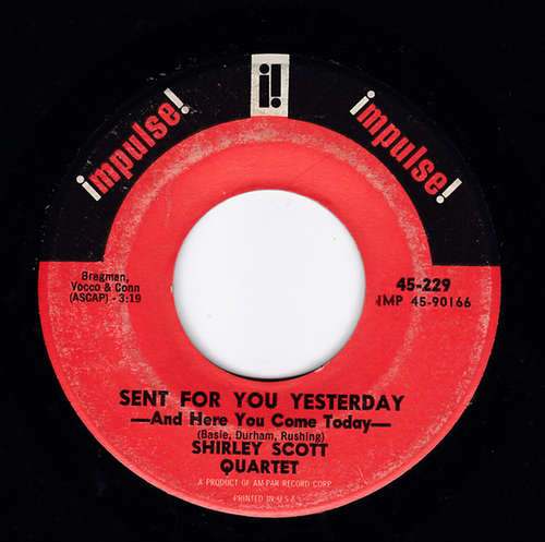 Cover Shirley Scott - Sent For You Yesterday (7, Single) Schallplatten Ankauf