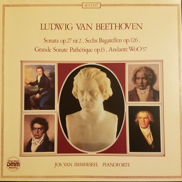 Cover Jos van Immerseel - Ludwig van Beethoven - Sonata Op.27 Nr.2, Sechs Bagatellen Op.126, Grande Sonate Pathetique Op.13, Andante WoO57 (LP) Schallplatten Ankauf