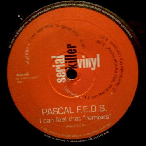 Cover Pascal F.E.O.S. - I Can Feel That (Remixes) (12) Schallplatten Ankauf