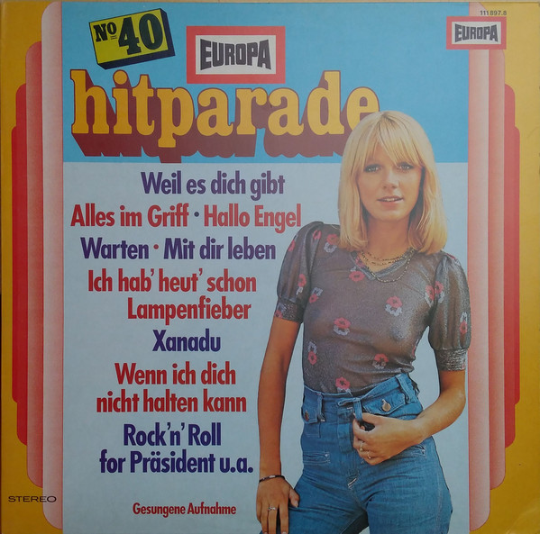 Cover Orchester Udo Reichel - Europa Hitparade No. 40 (LP, Comp) Schallplatten Ankauf