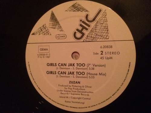 Cover Zuzan - Girls Can Jak Too (Jay Burnett Remix) (12) Schallplatten Ankauf