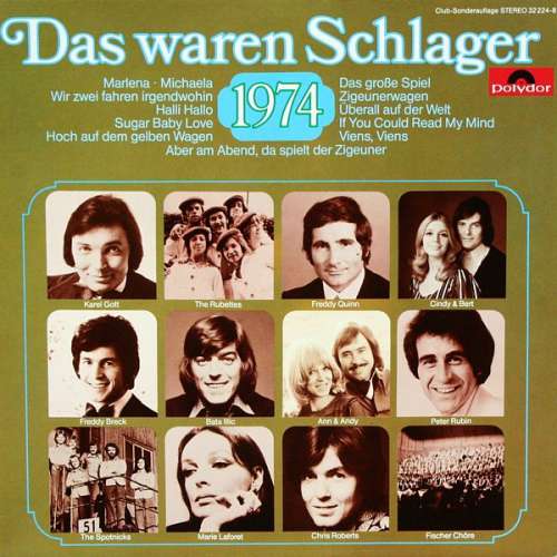 Cover Various - Das Waren Schlager 1974 (LP, Comp, Club) Schallplatten Ankauf