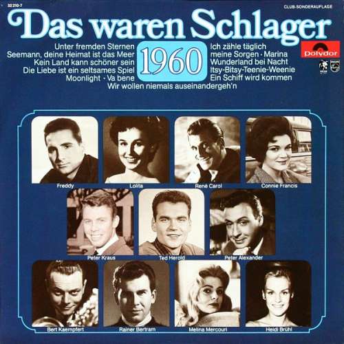Cover Various - Das Waren Schlager 1960 (LP, Comp, Club) Schallplatten Ankauf