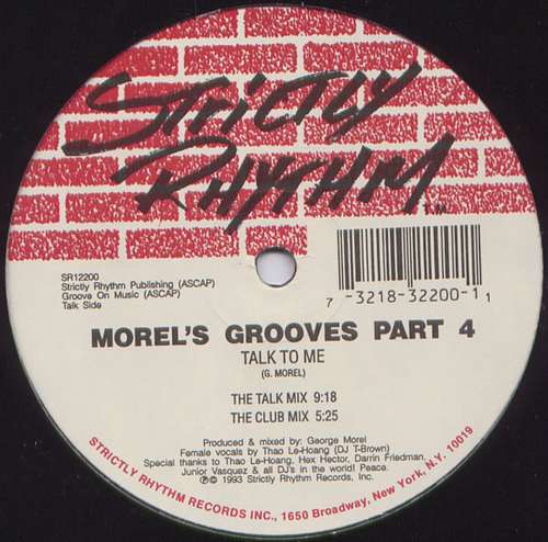 Cover Morel's Grooves Part 4 Schallplatten Ankauf