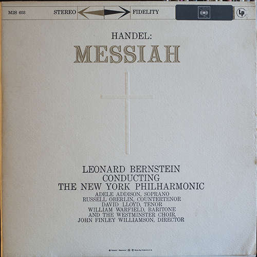 Cover Handel*, Leonard Bernstein, The New York Philharmonic* - Messiah (2xLP, Gat) Schallplatten Ankauf